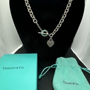 Authentic Tiffany & Co - Return to Tiffany Heart Tag Toggle Necklace